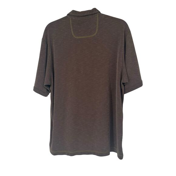 Tommy Bahama Brown Short Sleeve Polo Shirt Men’s Size Large - Picture 2 of 8